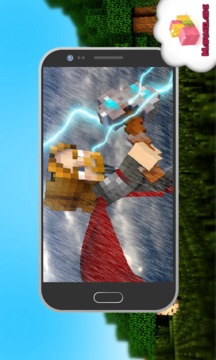 Mod Super Thor Hero MCPE游戲截圖2