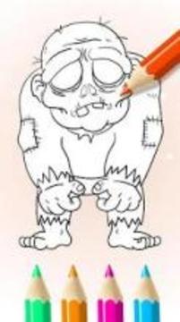Zombie World - Pixie Coloring Book游戲截圖2