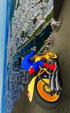 Super Hero Tricky Bike Race: Mega Ramp游戲截圖3