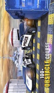 US Police Car Crash Engine Beam: 100+ Speed Bumps游戲截圖1