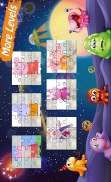 Peppa Puzzle For Kids-Pink Pig游戲截圖3