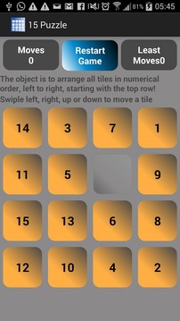 Puzzle 15 Free Game游戏截图2