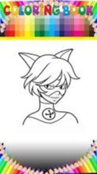 Ladybug & Cat Noir Coloring page app by fans游戲截圖1