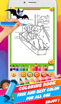 CoLoring Book for vampirinna 2018游戲截圖3