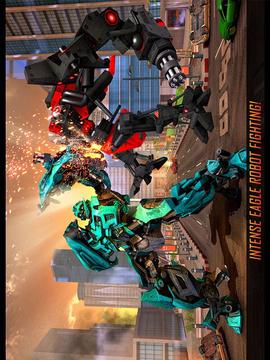 Flying Robot Eagle Transform: Futuristic Robot War游戏截图3