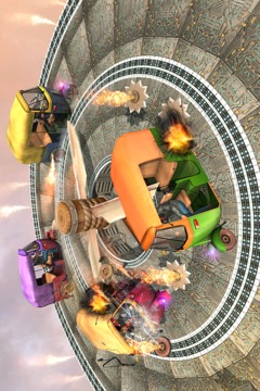 Tuk Tuk Demolition Derby : Rickshaw Driver Clash游戲截圖2