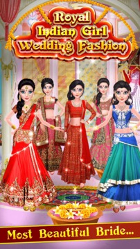 Royal Indian Girl Wedding Fashion游戲截圖5
