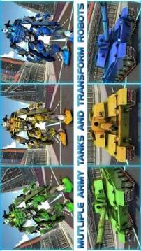Transforming Robot Tank Simulator US Army War Game游戲截圖3