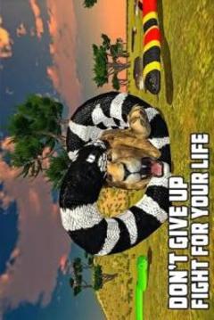 Furious Lion Vs Angry Anaconda Snake: Wild Sim游戲截圖4