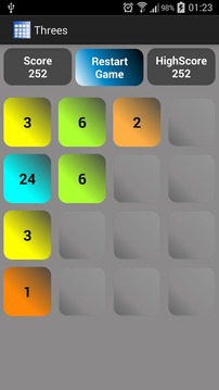 Threes Puzzle Game游戲截圖1