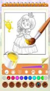 Fairytale Princess Coloring Games游戲截圖4