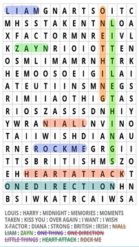 Word Search for One Direction游戏截图1