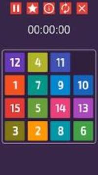 Colourful 15 Puzzle - Classic Game游戲截圖4