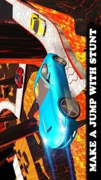 Extreme Car Stunts Volcano Jump Car游戲截圖3