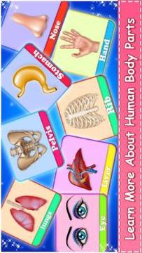Learn Human Body Parts For Kids游戲截圖3