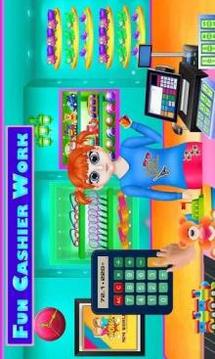Toy Store Shopping Mall: Cash Register Girl Game游戲截圖5