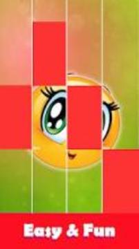 Kissing Emojis - Piano tiles 2018游戲截圖1
