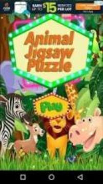 Cute Animal Jigsaw Puzzle For Kids!游戲截圖5