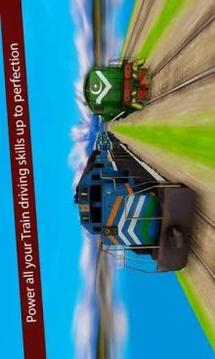 Pak vs Indian Train Race Simulator游戏截图1