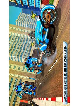 US Police Transform Cop Robot Bike Pigeon Game游戲截圖3