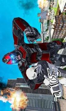 Futuristic Robot Transforming Gorilla Attack City游戲截圖4