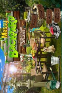 Hidden Object Games Messy Backyard Challenge # 320游戲截圖4