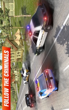 Crime Police Car : Robber Chase Game Simulator 3D游戏截图3