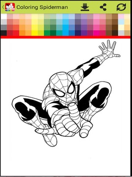 Coloring Spider-man : spiderMan games free游戲截圖3