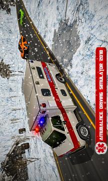 Ambulance Driver Simulator 3D Winter Snow Rescue游戲截圖3