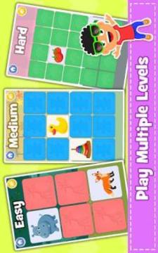 Memory Game for Kids : Animals, Preschool Learning游戲截圖3