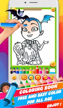 CoLoring Book for vampirinna 2018游戲截圖2