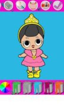Dolls Coloring Book Pages: Kids Coloring Surprise游戲截圖5