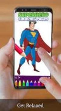 Superhero Coloring - Pixie Painting Book游戲截圖3