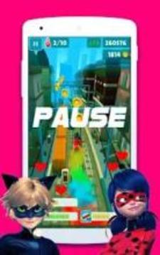 Subway Ladybug And Cat Noir Runner游戲截圖3
