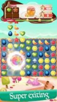 Sugar Candy Fruits - Sweet Candy Match 3游戲截圖5