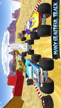 Drive Monster Trucks Ahead - Trucker Path Stunts游戲截圖3