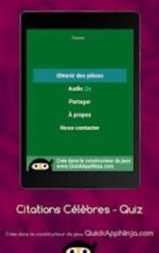 Quiz Citations célèbres et proverbes en fran?ais游戲截圖1