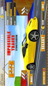 98% Impossible Car Tracks Stunts Driving Simulator游戲截圖4