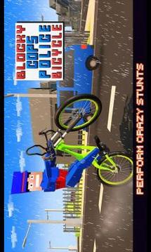 Blocky Cops Police Bicycle游戲截圖3