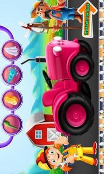 Multi Farm Tractor Wash Game: Repair & Design Game游戲截圖1
