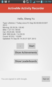 ActiveMe Activity Recorder游戲截圖2