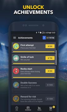 BETUP - Sports Betting Game & Live Scores游戲截圖2