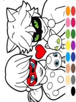 coloring book miraculous ladybug and cat noir游戲截圖1
