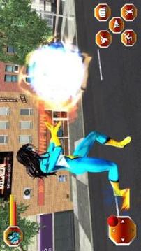 Grand Flying Spider Girl 3D Rescue Game游戲截圖3