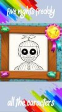 Coloring Book For Five Night Freddy游戲截圖1