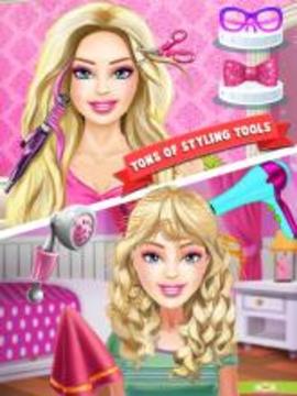 Fashion Doll Barbi Hair Salon游戲截圖3