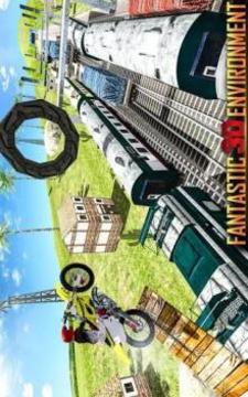 Crazy Bike Train Stunts Tricky Master游戲截圖4