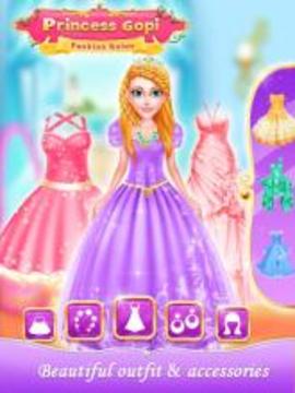 Princess Gopi Doll Fashion Salon -Makeup & Dressup游戲截圖1