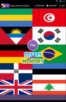 States Memory Game游戲截圖1