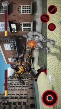 Black Super Panther Hero : amazing fight vs spider游戲截圖2